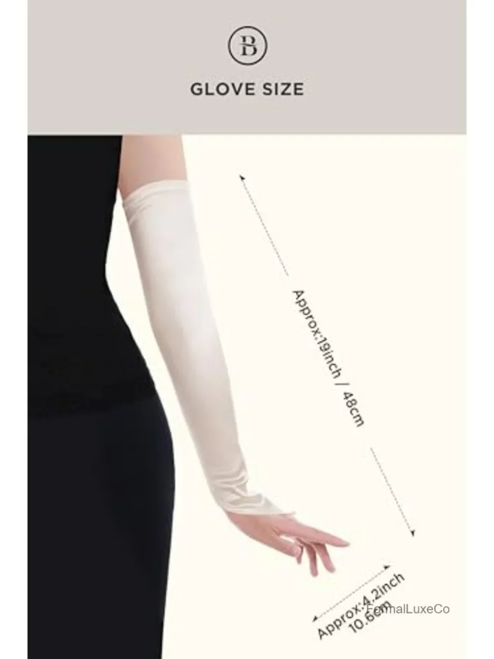 Vintage Satin Opera Gloves Elbow Length Stretchy Adult Party